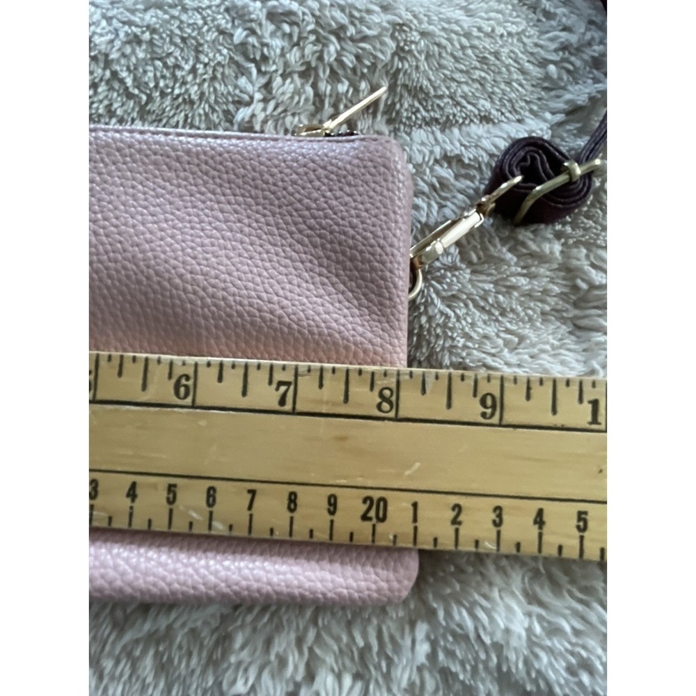 Kedzie Eclipse Convertible Wallet Crossbody Pouch Burgundy Pink Lots Of Pockets - Picture 4 of 7